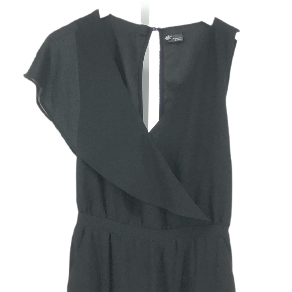 UO Sparkle & Fade Black One Shoulder Jumpsuit - Picture 2 of 6